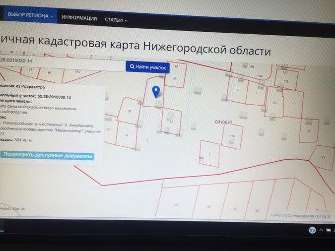 Кадастровая карта нижегородской области публичная кстовский район