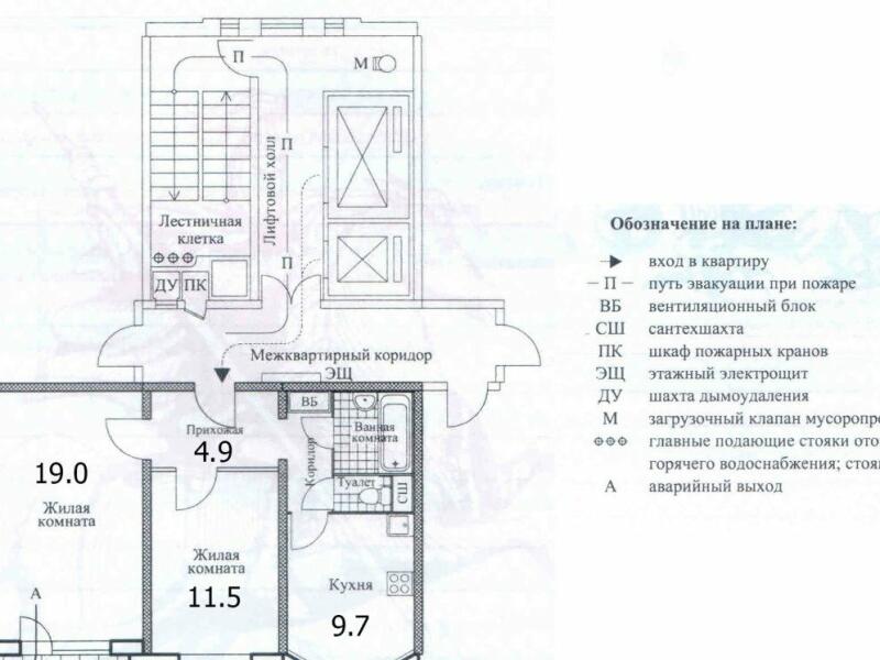 Обозначение мусоропровода на плане этажа гост