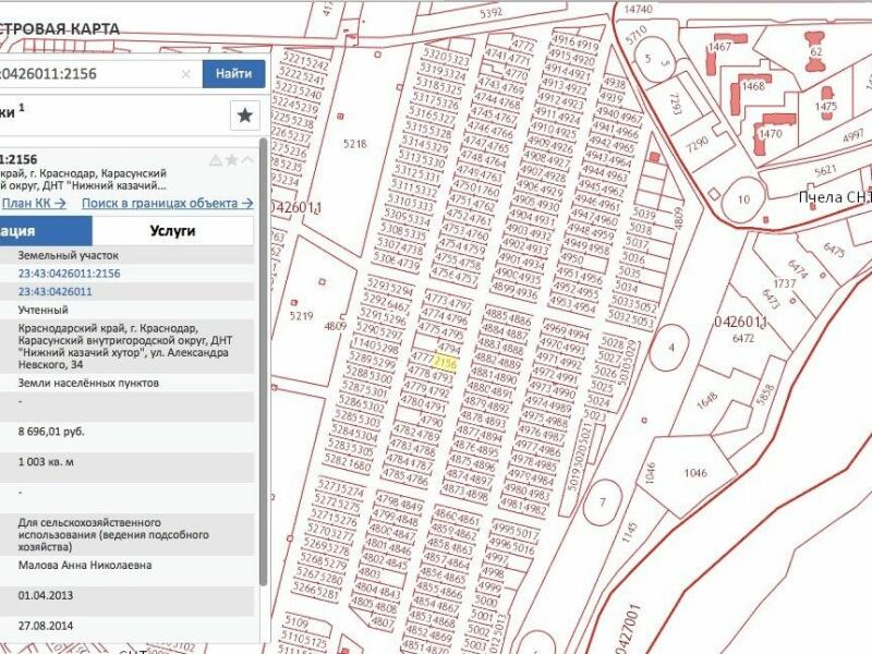 Кадастровая карта тюмень снт плодовое