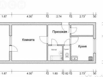 План квартиры черчение с размерами