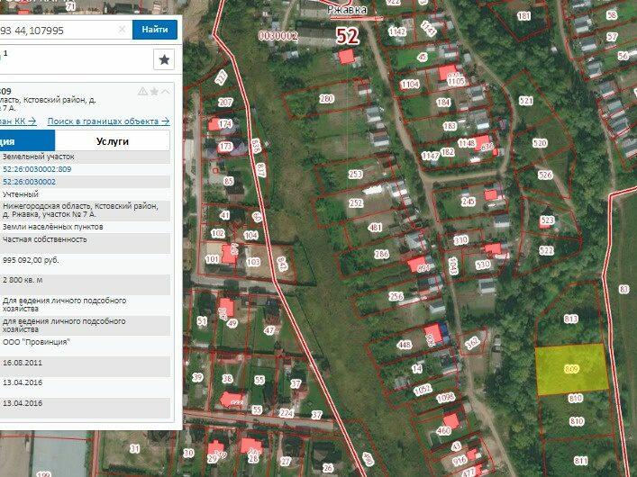 Публичная кадастровая карта нижегородская область кстовский район деревня опалиха